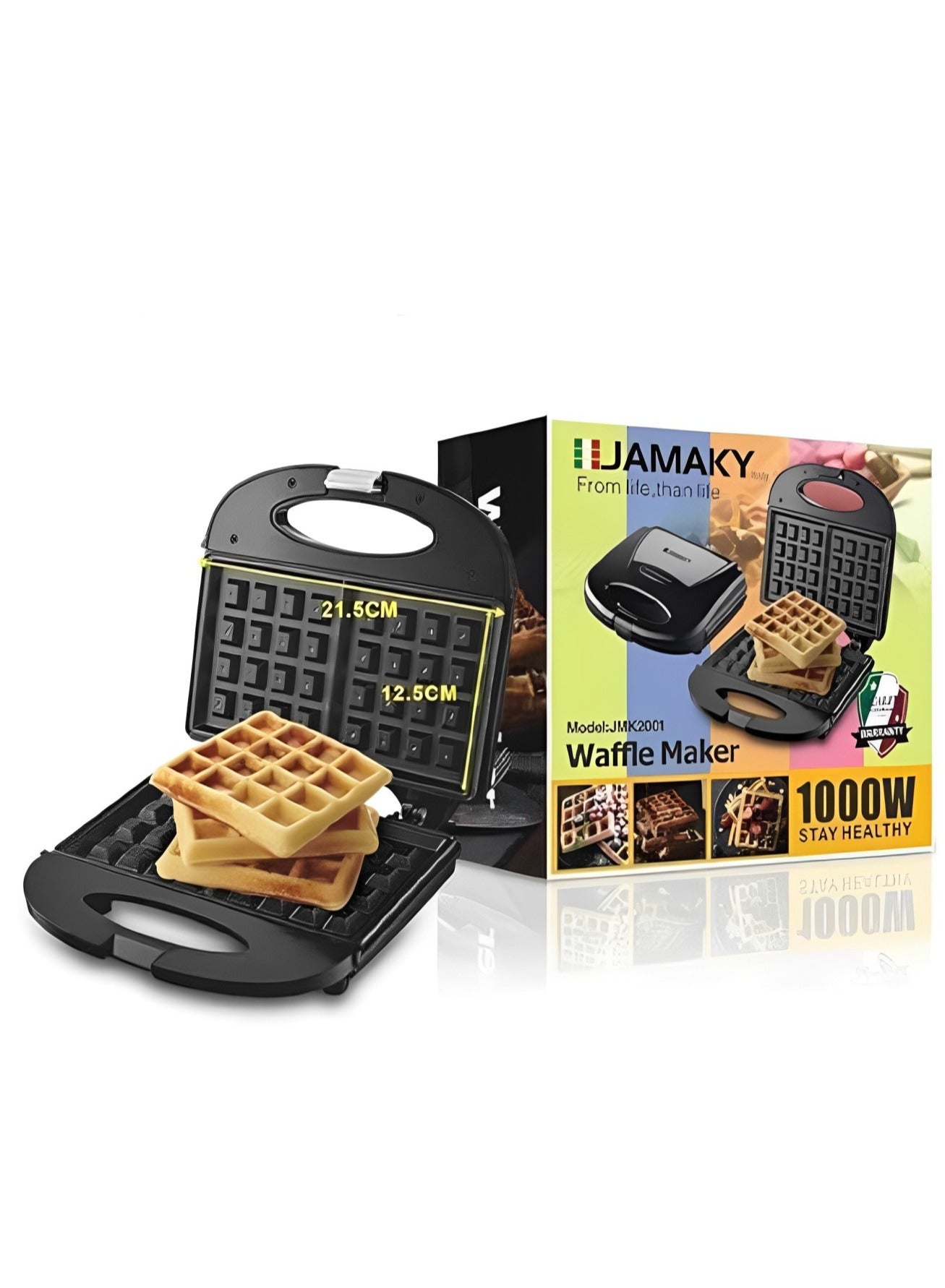 JAMAKY Italy Waffle Maker 1000 Watt - JMK2001