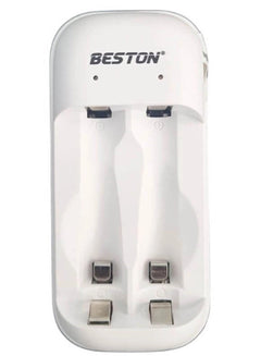 شاحن بطاريات BESTON C22D1H01 مزدوج المنافذ بمنفذ USB-C أبيض