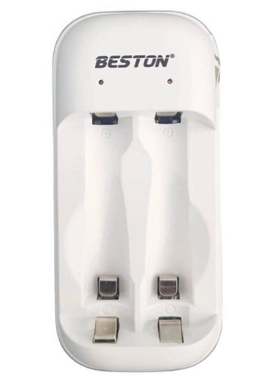 شاحن بطاريات BESTON C22D1H01 مزدوج المنافذ أبيض