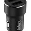 CA-29 Dual USB Car Charger 3.1A Fast Charging Adapter, Aluminum Alloy Metal Car Charger with Dual Port Output, Intellige