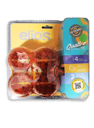 Elios Electric Power Quattro with 4 outlets - Orange