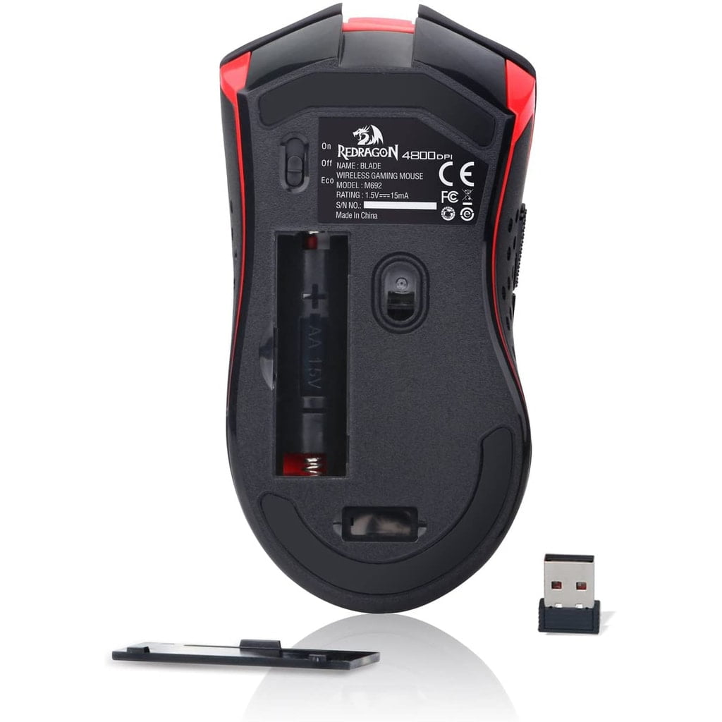 Redragon M692 BLADE Wireless Gaming Mouse, 4,800 DPI, Optical Sensor