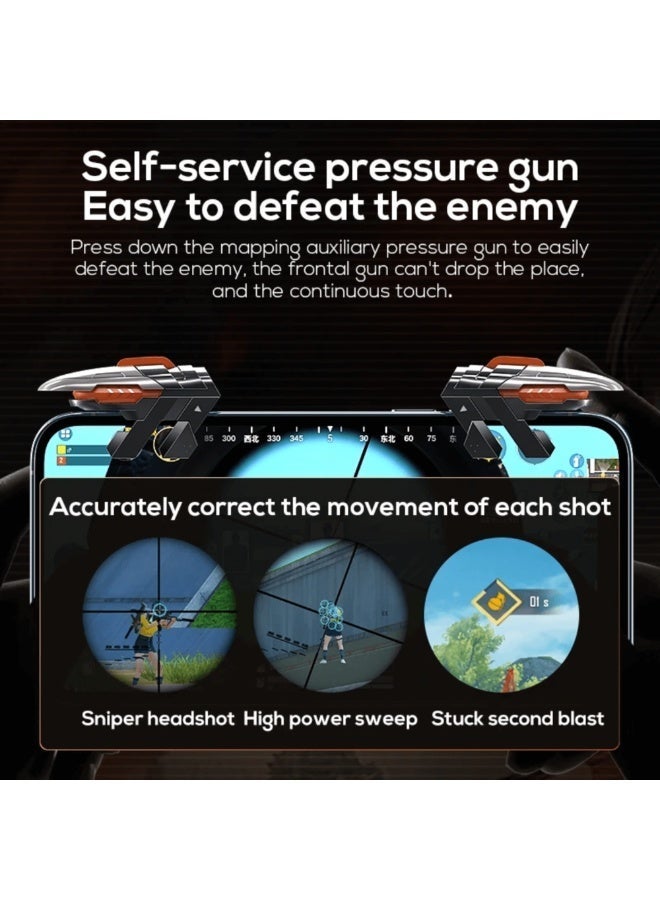 AK06 Automatic Mobile Gaming Triggers – Dual L1/R1 Auto Fire Controller with High-Frequency Burst Mode, Rechargeable USB