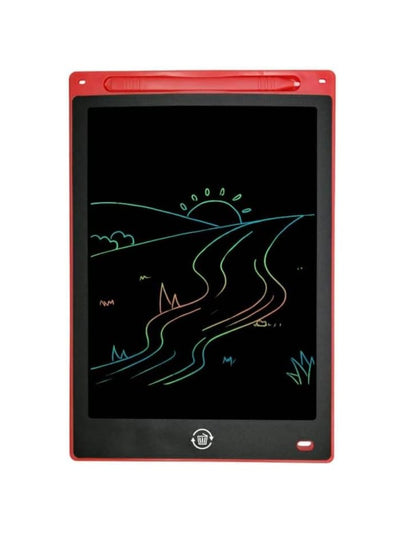 12" LCD Writing Tablet for Kids & Adults, Digital Drawing & Doodle Board Graphic Tablet with Delete Lock (Red Multi Colour)