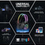 X22 RGB Gaming Headphones, Over-Ear Headset with Microphone, Noise Reduction, Volume Control, LED Light, Durable & Comfo