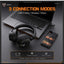 GT886 3-Mode Gaming Headset – 2.4GHz USB, Bluetooth & Wired, 40mm Drivers, Noise-Cancelling Microphone Adjustable, Up to