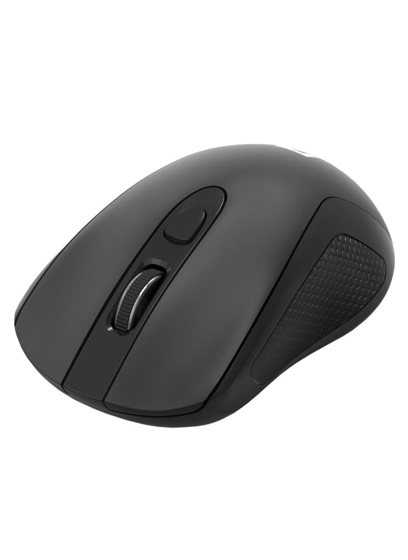 REDRAGON Wireless office mouse , BM-4054 , 2.4G USB , 4000 DPI Switch button , Long battery life , reliable connection , high percise sensor , ergonomic design - black