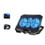 Standard Laptop Cooler Support ICE-04Plus With blue Led of fans - Screen LCD , 2USB ports & 7 Levels ( 385*280*28mm )