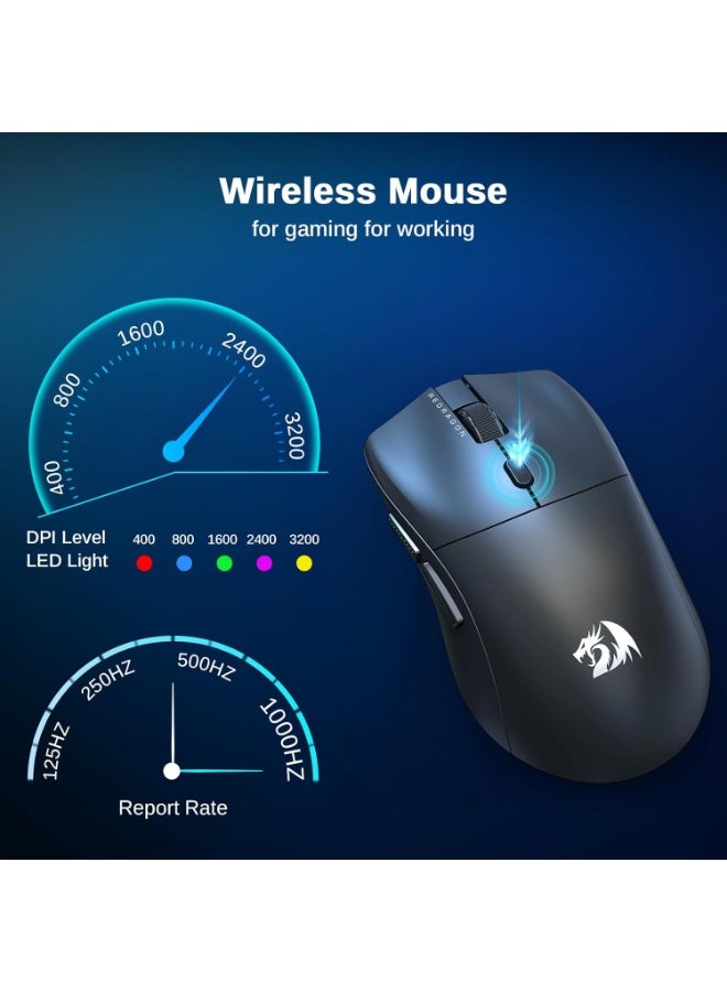 تفاصيل أزرار وعجلة التمرير في Redragon M815-STD