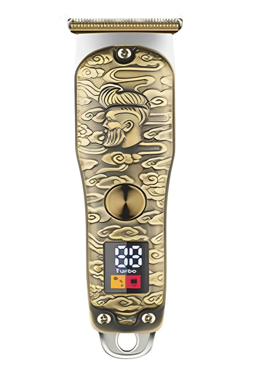 Professional Hair Trimmer 1200mah with Italian technology - 6 Accessories - Gold ( JPC90010 )