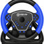 V-600 Wireless Racing Steering Wheel, 4-in-1 Driving Simulator Gaming Wheel with Gear Shifter, Gas & Brake Pedals, Dual 