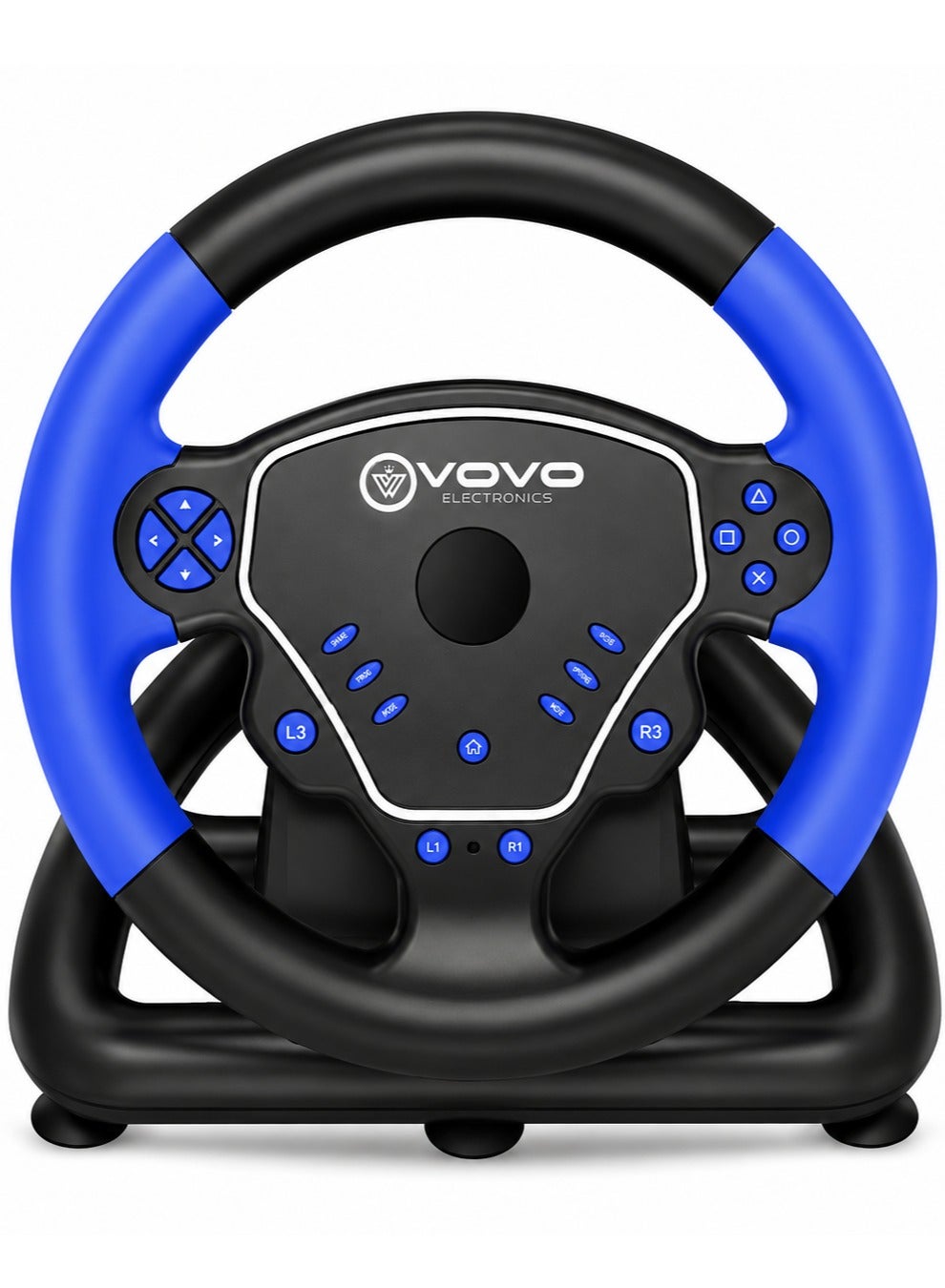 V-600 Wireless Racing Steering Wheel, 4-in-1 Driving Simulator Gaming Wheel with Gear Shifter, Gas & Brake Pedals, Dual 