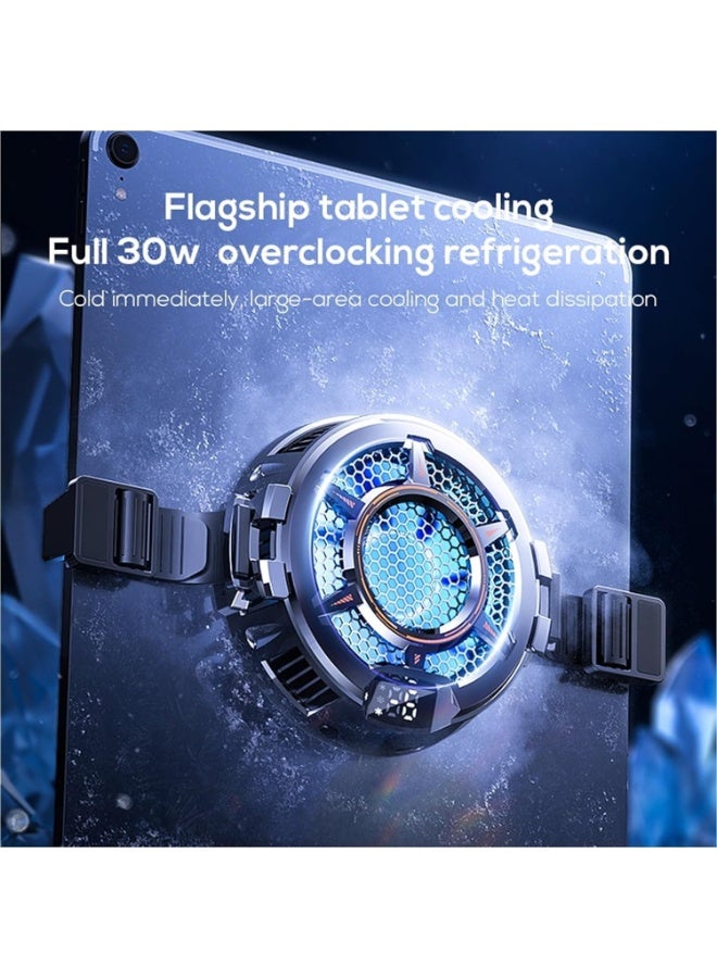CX05 30W Magnetic Tablet Cooler for iPad & Tablets, High Performance Semiconductor Cooling Fan with 3 Cooling Modes, Rea