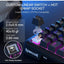 كيبورد جيمنج Redragon K724 BEHEMOTH PRO ميكانيكال بشاشة TFT أسود