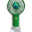 Portable Mini Fan USB Rechargeable Cute 1.5W Small Electric Fan For School  ( Green )