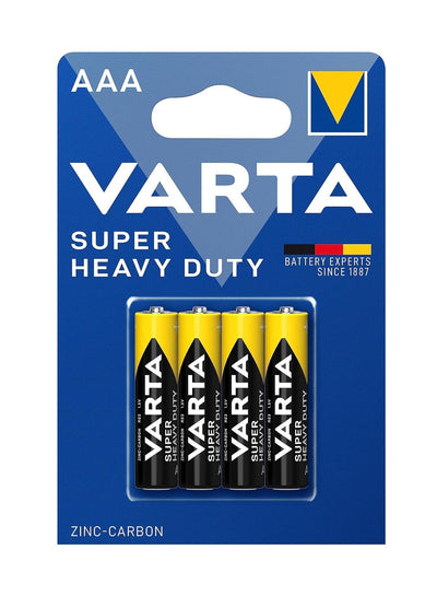 Varta Super Heavy Duty AAA  Zinc-Carbon Batteries , Micro , R03 , 1.5V , MINISTILO