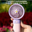 Portable Mini Fan USB Rechargeable Cute 1.5W Small Electric Fan For School ( Blue Yellow )