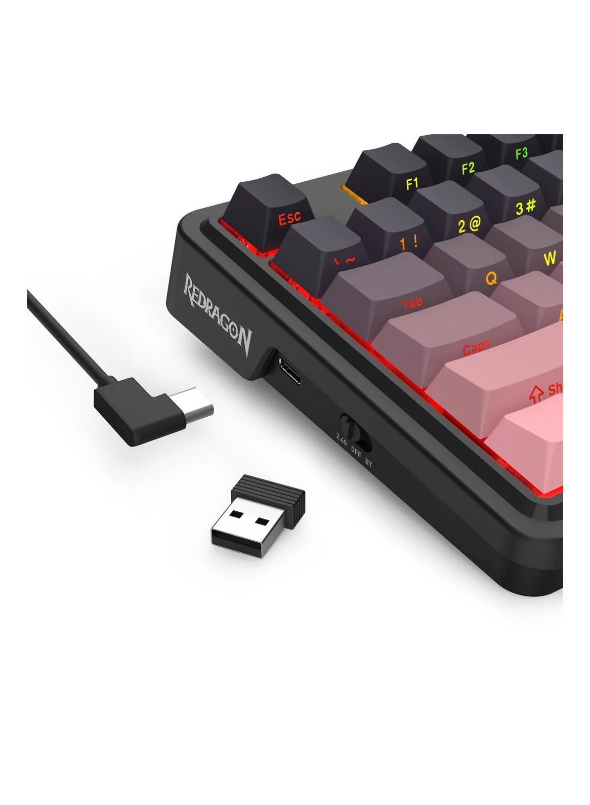 80% TKL Tri-Mode Wireless Mechanical Gaming Keyboard With Hot-Swappable Switches RGB Backlit Gasket Mounted Design USB-C