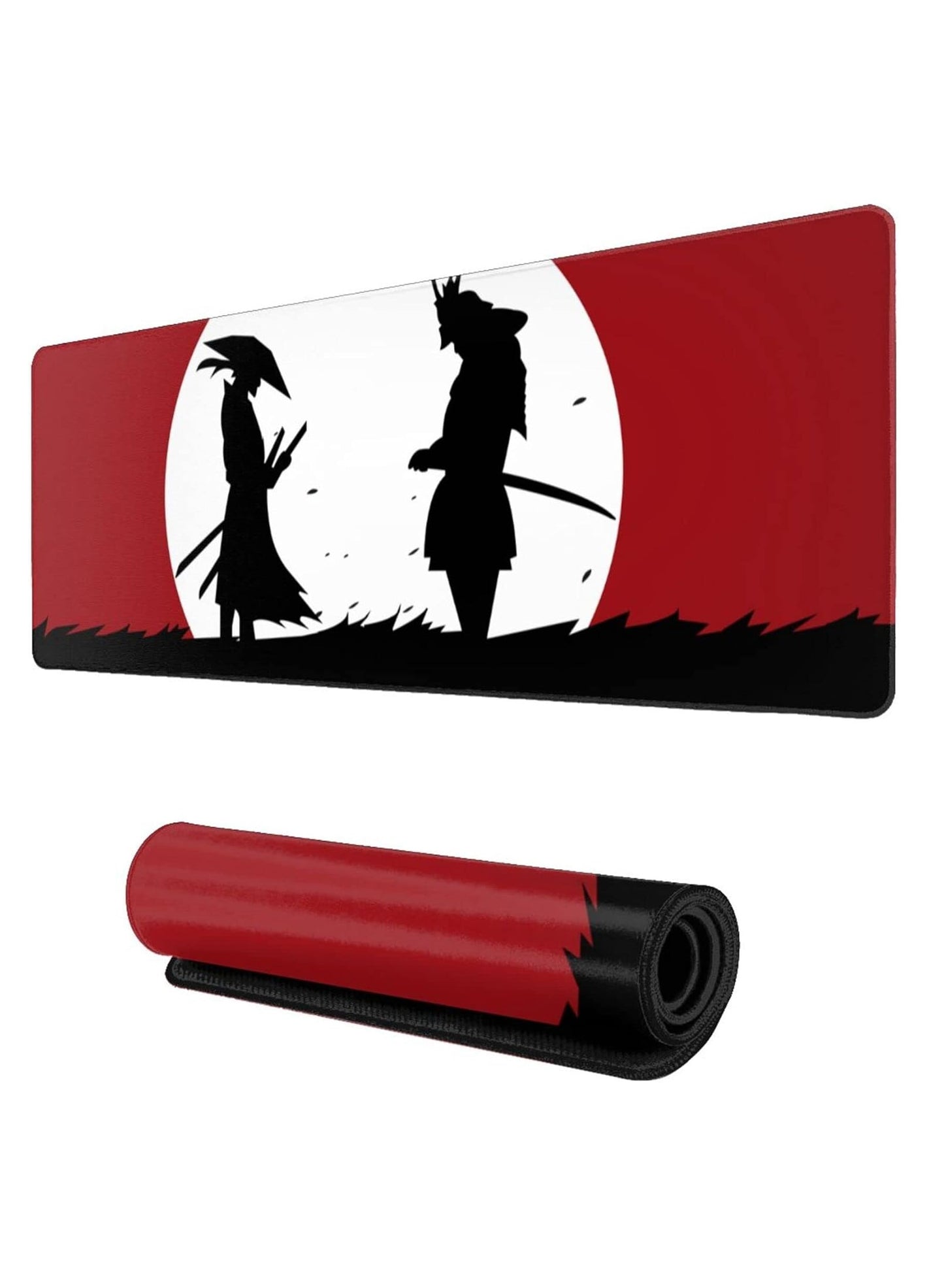 Japanese Samurai Battle Gaming Mouse Pad Large XL Desk Mat Long Extended Pads Big Mousepad for Home Office Decor Accessories ( 80x30x2mm )