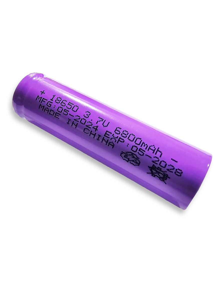 Battery without head 3.7V / 6800mAh , Rechargeable for LED Toy Light , Flashlights , Power Bank , Electronic Devices, 1pc