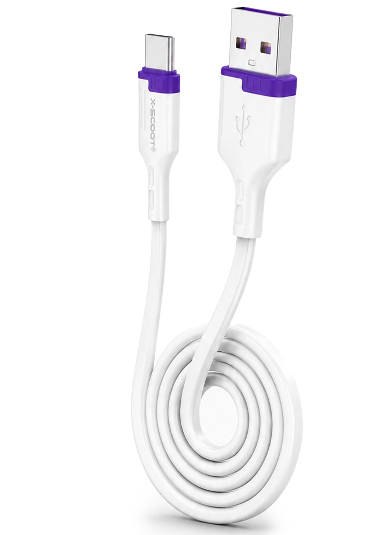 CL-166 60W USB-A to USB-C Fast Charging & Data Cable, 1M High-Speed Sync Cord, Durable Pure Copper Core, Reinforced Conn