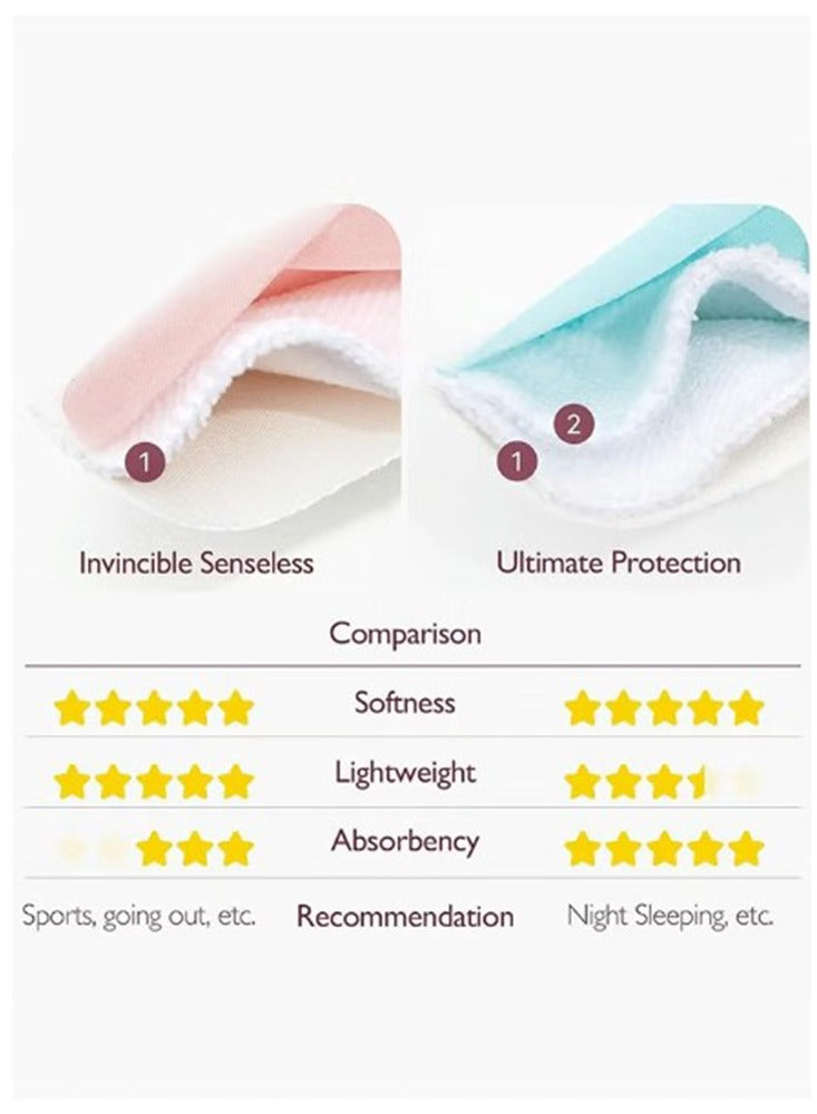 Momcozy Pack Of 6 Reusable Absorbent Fabric And 3-layer Washable Breast Nursing Pads With Dry And Wet Separation Bag And Wash Bag