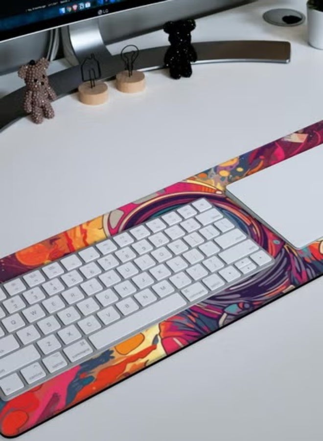Large Mouse Pad Astronaut in The Universe Extended Gaming Mousepad Waterproof Desk Pad with Non-Slip Base and Stitched E