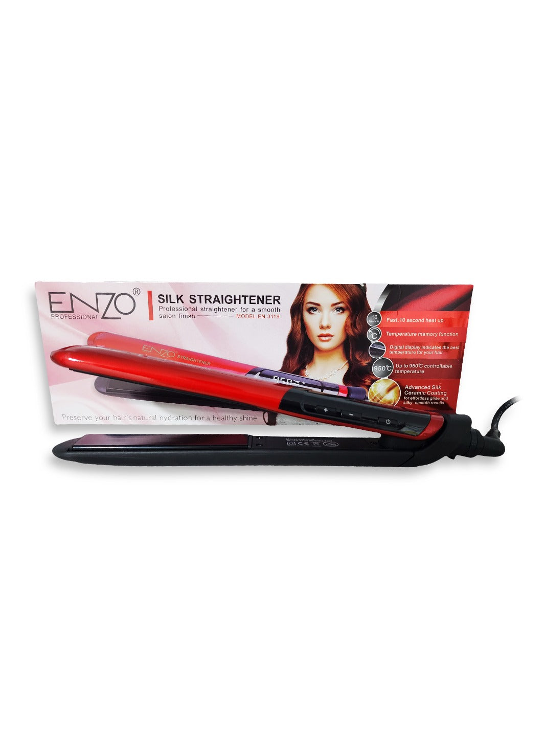 ENZO EN-3119 high quality hair straightener that is suitable for all hair types