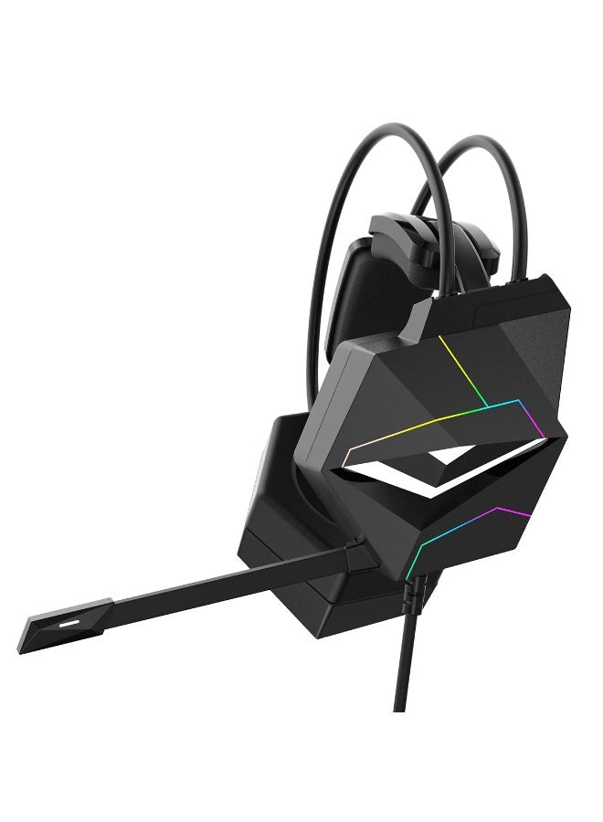 X20 Wired Professional Gaming Headset with Noise Cancelling Microphone , RGB Lighting, 50mm Precision Drivers, 3.5mm con