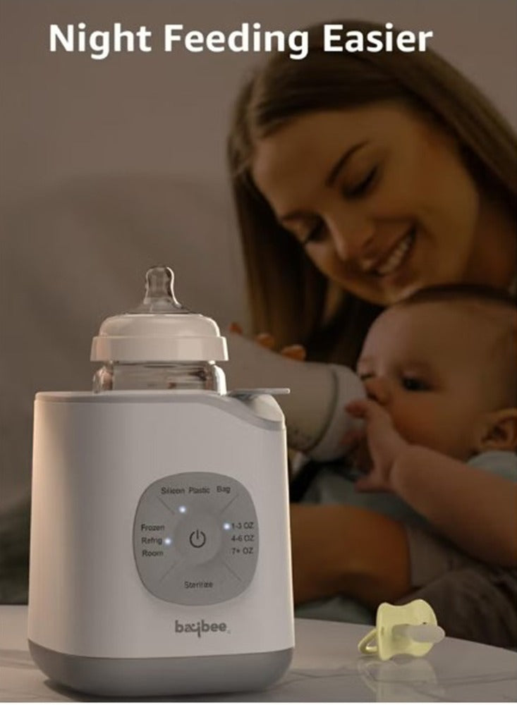 Baybee 10 in 1 Baby Bottle Warmer & Sterilizer | Electric Baby Food,Water & Milk Heater & Defrost with Manual Temperature Adjustment & Single Bottle | Baby Feeding Bottle Sterilizer