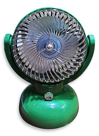 Portable Mini Desktop Fan USB Rechargeable Cute 250MAH Small Electric Fan For School , LD8309 Green