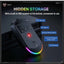 Professional Tri-Mode Wireless Gaming Mouse, High-Precision RGB Gaming Mouse with Bluetooth, 2.4GHz Wireless & Wired Con