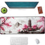 Japanese Cherry Blossom Desk Mat Anime Gaming Mouse Pad 70 x 30 cm Large Desk Pad for Desk Computer Pc Laptop Office Dec