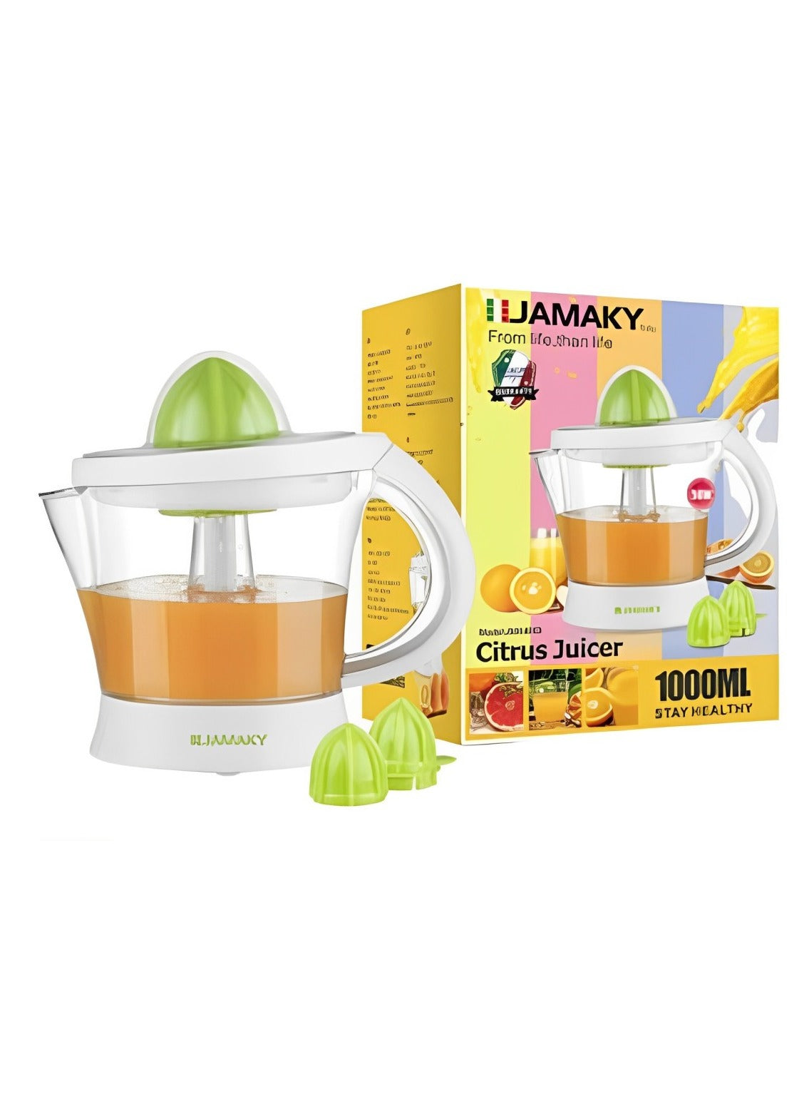 JAMAKY Italy Electric Orange Juicer JMK4003 - 1000ml (50W).