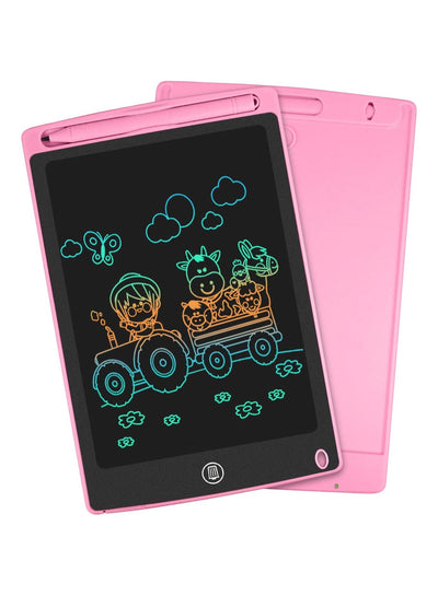 LCD Writing Tablet - 8.5 inch Colourful Drawing Pad Doodle Board eWriters Kids Toys Birthday Gift Learning Tool for Boys Girls (Pink)
