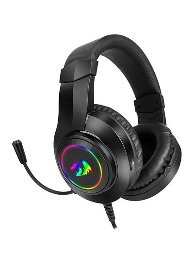 Redragon H260 RGB Gaming Headset with Microphone, Wired, Compatible with Xbox One, Nintendo Switch, PS4, PS5, PCs, Lapto