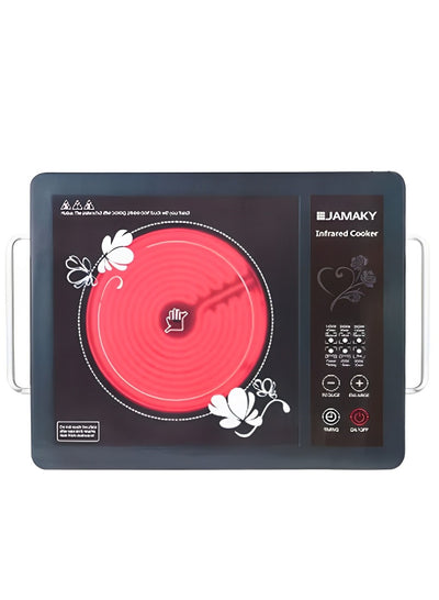 JAMAKY Italy Infrared Cooker With Double Handle And Metal Painting Housing 4 Touch Buttons 2600W -JMK7001