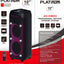 Professional Battery Powered Speaker System, 10" Deep Bass Boost Control, 7.4V/5400mAh Lithium Battery, Bluetooth, SD Ca