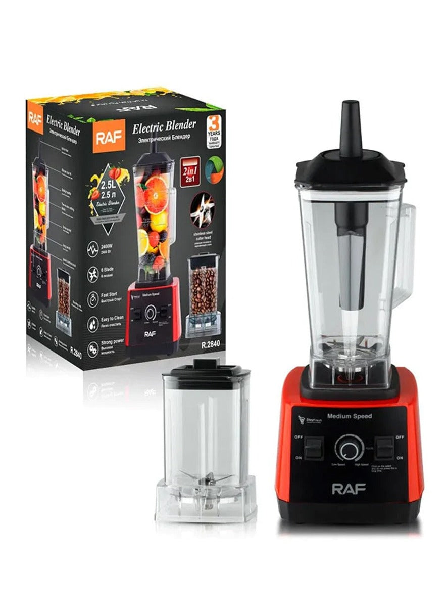 RAF Blender With Coffe Grinder R.2840 (2400 W, 2L)