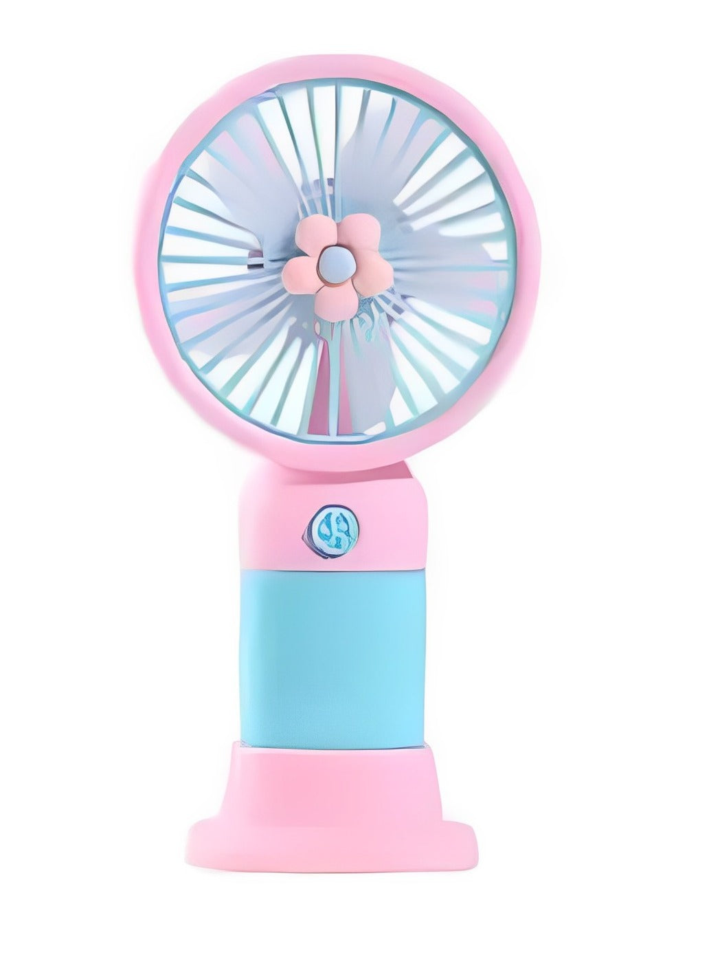 Portable Mini Fan USB Rechargeable Cute 1.5W Small Electric Fan For School ( Purple Pink )