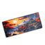 Large Gaming Mouse Pad, Chinese Landscape  Extended Desk Mat, Large Desk Pad for Computer Keyboard, Mouse Pad with Stitc