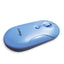 Gigamax Wireless Desk Mouse, G-1200, 1600 DPI Wired/Wireless Functional Mouse with 3 Modes Connectivity, Bluetooth and 2.4G Wireless, 4 Macro Buttons, Long Lasting Rechargeable Battery Capacity and for PC/Mac/Laptop Used in Home and office, Blue