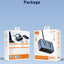 Universal Power Strip with 45W GaN Fast Charging, 2 USB-C and USB-A Charging Ports, 2500W Extension Socket, Desktop Powe