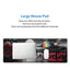 aportt Japanese Mouse Pad Riverside Full Moon Extended Desk Mat Black Red Large XL Mousepad Non-Slip Rubber Base Stitche