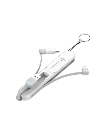 LC130 3 in 1 Fast Charging and Data Cable, 3.8A High-Speed Output, USB to Lightning / Type-C / Micro USB, Smart Protecti