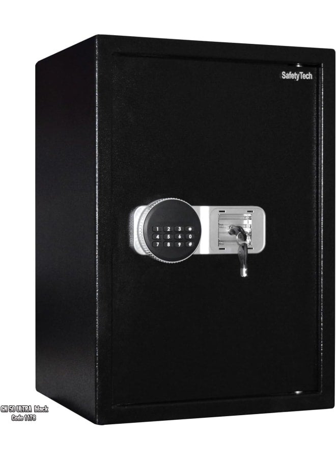 CH-272 65W Smart Fast Wall Charger with LCD Power Display, Dual-Port USB-C & USB-A Charging Adapter, AC 100–240V Travel 