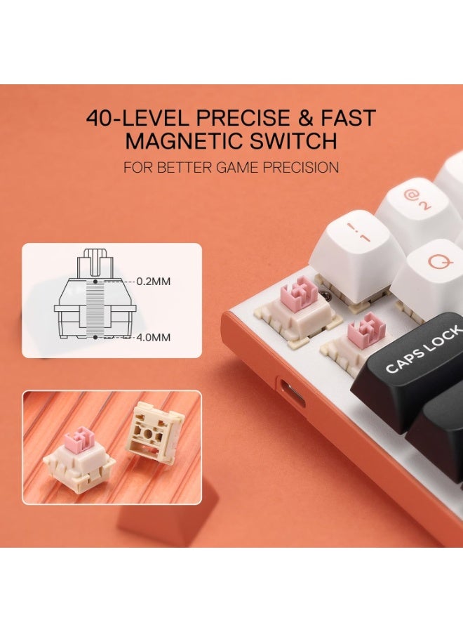 كيبورد جيمنج Redragon K683WBO FIDD edition مغناطيسي بمعدل 8K