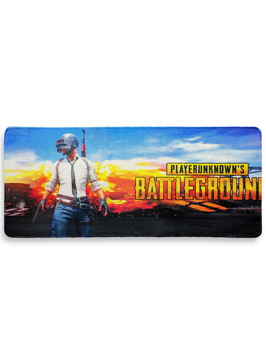 Large Mouse Pad, Pubg Mobile Game Theme (70cm x 30cm x 2mm), HD Print Pattern Desk Mat, Extended Mouse Pad and Keyboard Mouse Pads, Waterproof Fabric Surface Mouse Pads for Office, (Pubg mobile)