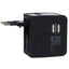 Earldom ES-LC18 Universal Travel Power Adapter 1500W with Dual USB-A Ports, Worldwide Plug Adapter, 100–250V Universal V