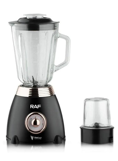 RAF Electric Blender R.2836 has a power rating of 1000 watts and a capacity of 1.5 liters. It is known for its quality and performance